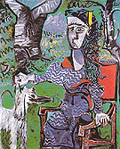 Woman and Dog Under a Tree 1962 - Pablo Picasso