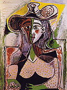 Woman with Big Hat 1962 - Pablo Picasso