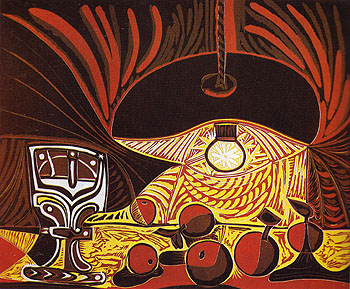 Still Life by Lamplight 1962 - Pablo Picasso reproduction oil painting