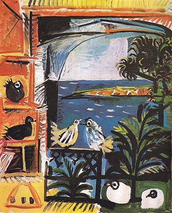 The Pigeons 1957 - Pablo Picasso reproduction oil painting