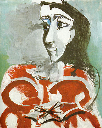 Portrait of Jacqueline 1965 - Pablo Picasso reproduction oil painting