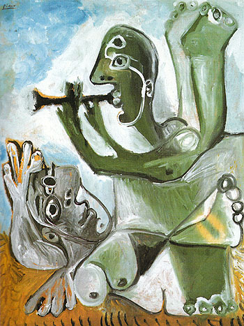 Laubade 1967 - Pablo Picasso reproduction oil painting