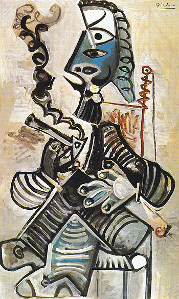 The Smoker 1968 - Pablo Picasso reproduction oil painting
