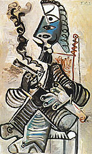 The Smoker 1968 - Pablo Picasso reproduction oil painting