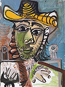 Man in an Armchair 1965 - Pablo Picasso reproduction oil painting