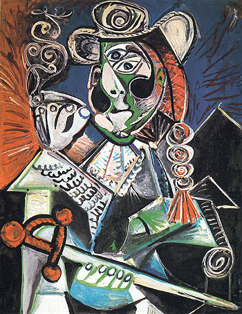 Cavalier with Pipe The Matador 1970 - Pablo Picasso reproduction oil painting
