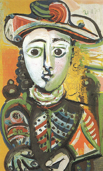 Seated Girl 1970 - Pablo Picasso reproduction oil painting