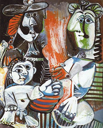 The Family 1970 - Pablo Picasso reproduction oil painting