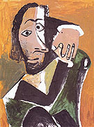 Seated Man 1971 - Pablo Picasso reproduction oil painting