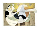 Fruit Bowl and Guitar 1927 - Pablo Picasso