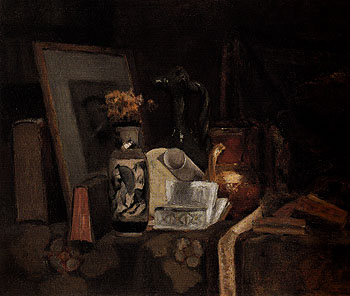 Still Life with Self Portrait 1896 - Henri Matisse reproduction oil painting