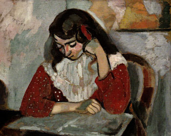 Marguerite Reading 1906 - Henri Matisse reproduction oil painting
