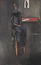 Woman on a High Stool Germaine Raynal 1914 - Henri Matisse reproduction oil painting