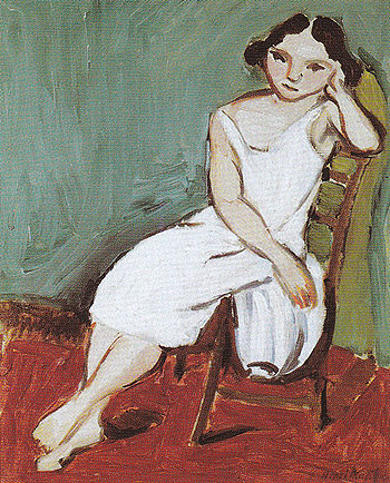 Seated Girl 1909 - Henri Matisse reproduction oil painting