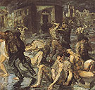 Scene from the Earthquake in Messina 1909 - Max Beckmann reproduction oil painting