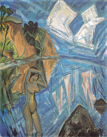 Glass Day 1913 - Erich Heckel reproduction oil painting
