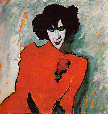 Portrait of the Dancer Alexander Sacharoff 1909 - Alexei von Jawlensky reproduction oil painting