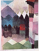 Fohn Wind in Marcs Garden 1915 - Paul Klee