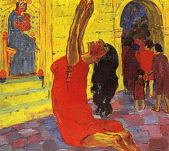 The Legend of St Maria Aegyptiaca2 1912 - Emile Nolde reproduction oil painting