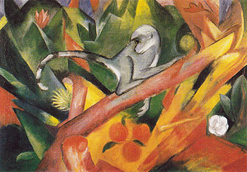 The Monkey 1912 - Franz Marc reproduction oil painting