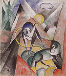 Landscape with Two Horses 1913 - Franz Marc