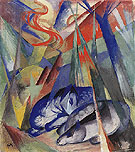 Sleeping Animals 1913 - Franz Marc reproduction oil painting