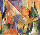 Mythical Beast II horse 1913 - Franz Marc reproduction oil painting