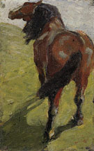 Study of a Horse c1908 - Franz Marc reproduction oil painting
