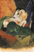 Green Horse and White Horse 1913 - Franz Marc