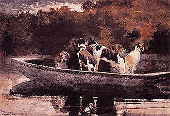 Waiting for the Start 1889 - Winslow Homer reproduction oil painting