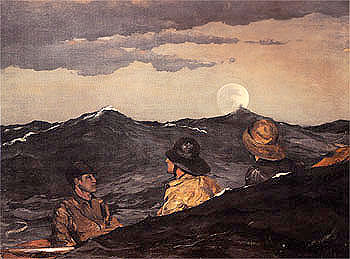 Kissing the Moon 1904 - Winslow Homer reproduction oil painting