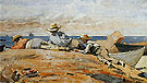 Three Boys on the Shore - Winslow Homer reproduction oil painting