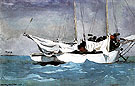 Key West Hauling Anchor 1903 - Winslow Homer reproduction oil painting
