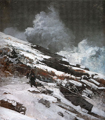 Winter Coast 1890 - Winslow Homer reproduction oil painting