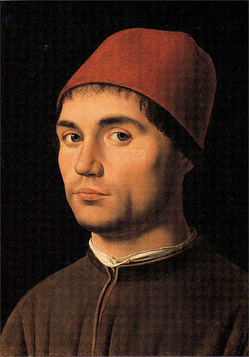 Portrait of a Young Man c1475 - Antonello da Messina reproduction oil painting