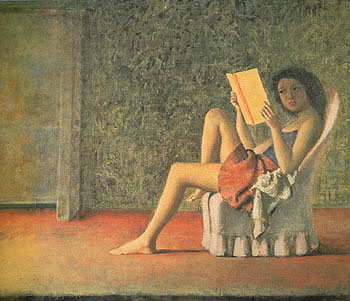 Katia Reading c1968 - Balthus reproduction oil painting