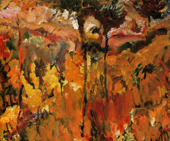 Trees in Sun Cyprus 1948 - David Bomberg reproduction oil painting