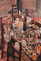 Still Life with a Chip Frier 1954 - John Bratby reproduction oil painting