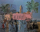 The Pier and Promenade at Nice c1924 - Raoul Dufy reproduction oil painting