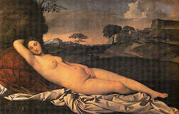 The Sleeping Venus c1507 - Giorgio de Castelfranco Giorgione reproduction oil painting