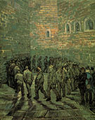 Prisoners Exercising 1890 - Vincent van Gogh reproduction oil painting
