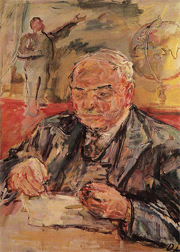 Ambassador Ivan Maisky c1942 - Oskar Kokoshka reproduction oil painting