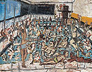 Childrens Swimming Pool After Afternoon 1971 - Leon Kossoff reproduction oil painting