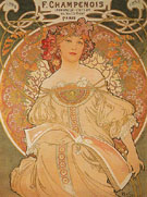 F Champenois France 1898 - Alphonse Mucha