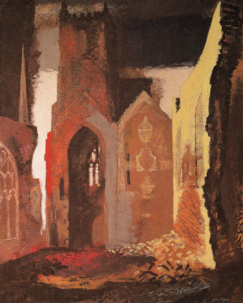 St Mary Port Bristol 1940 - John Piper reproduction oil painting