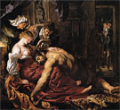 Samson and Delilah c1609 - Peter Paul Rubens reproduction oil painting