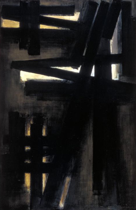 Painting 23 May 1953 - Pierre Soulages reproduction oil painting