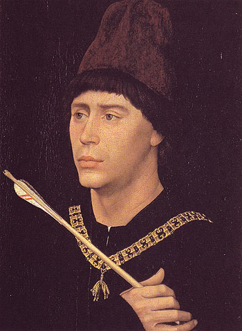 Portrait of Antoine de Bourgogne c1460 - Rogier van der Weyden reproduction oil painting