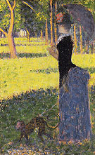 Woman with a Monkey 1884 - Georges Seurat