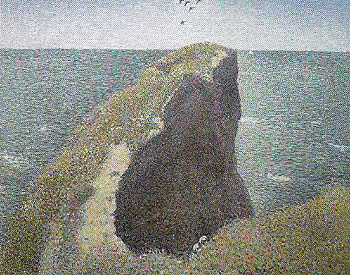 Le Bec du Hoc 1885 - Georges Seurat reproduction oil painting